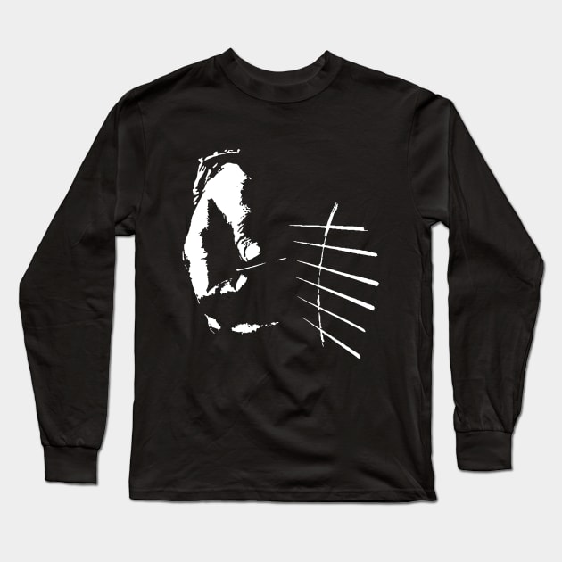 Guitar Picking Right Hand Long Sleeve T-Shirt by dokgo